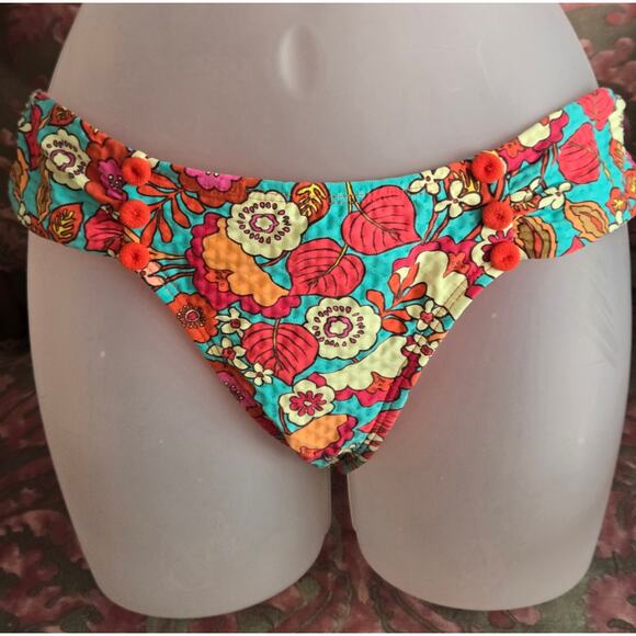 Robin Piconne BIBI Triangle Bikini Top & Bottoms, Iceberg Multi Top LG Bottoms M - Picture 5 of 10